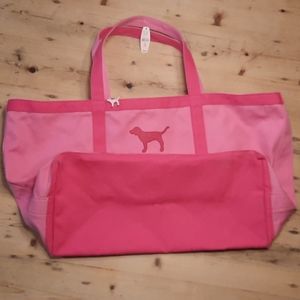 Victoria's Secret large pink tote bag